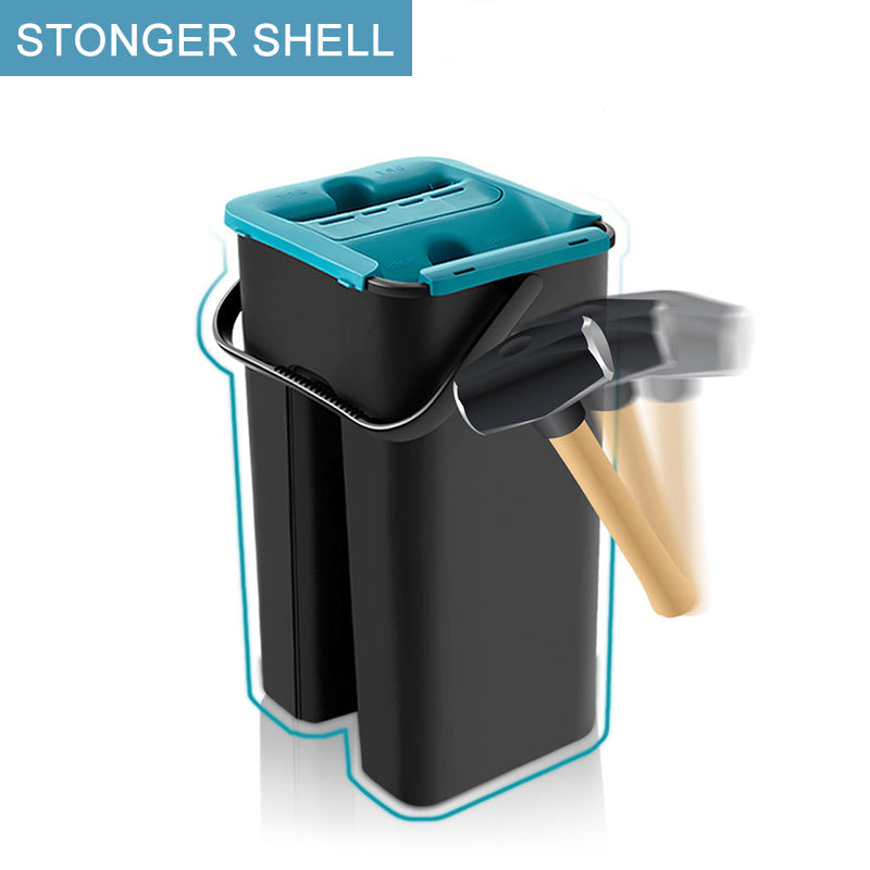 Hands-Free Flat Mop & Bucket Set